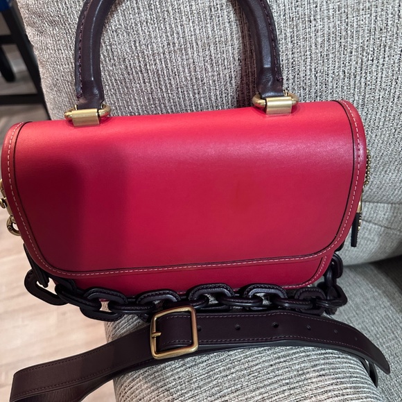 Coach Rogue Top Handle In Colorblock w/long strap - Picture 6 of 8